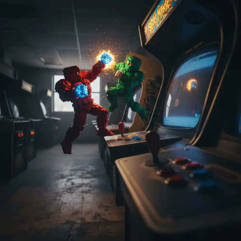 Retro game actiemoment 2