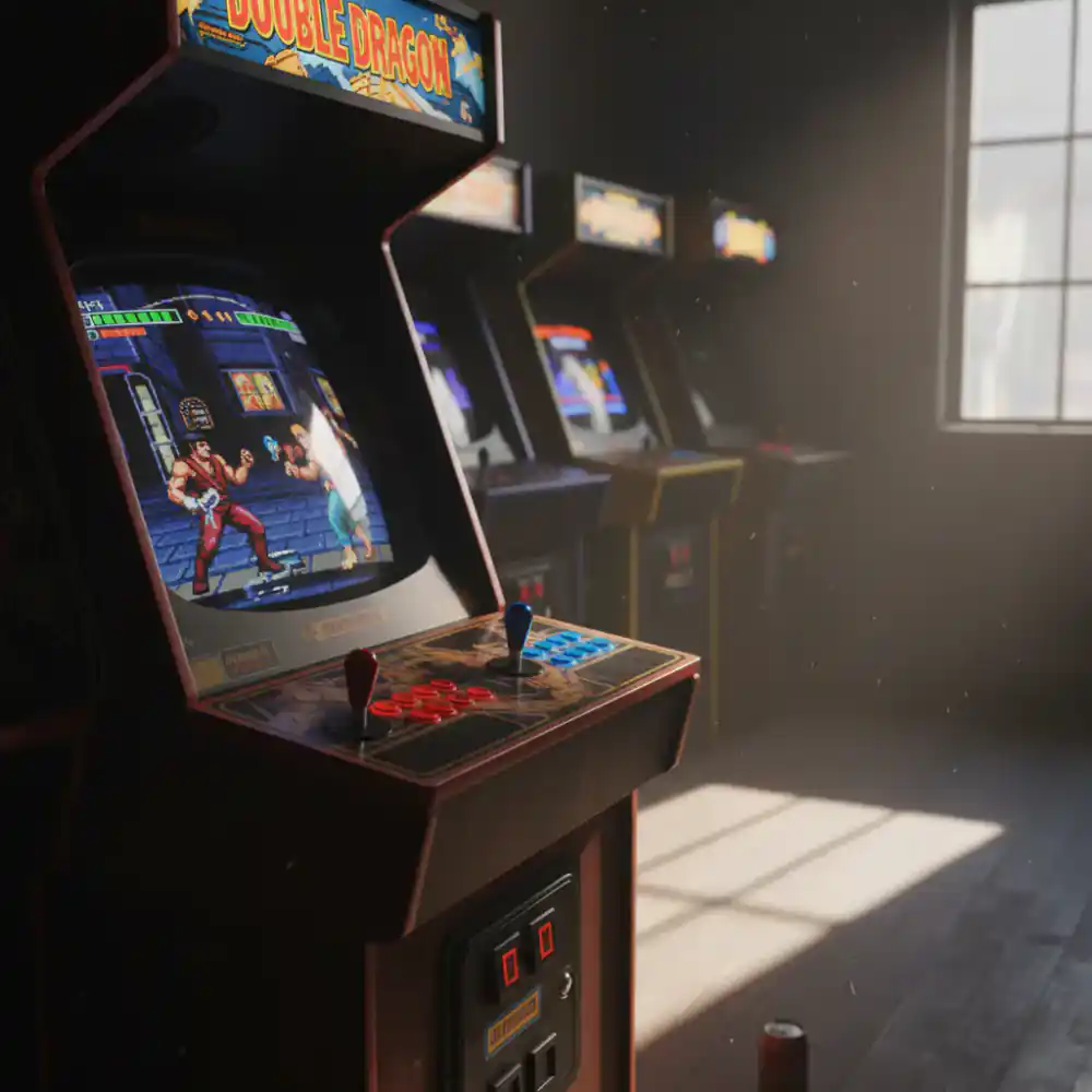 Double Dragon arcade gameplay